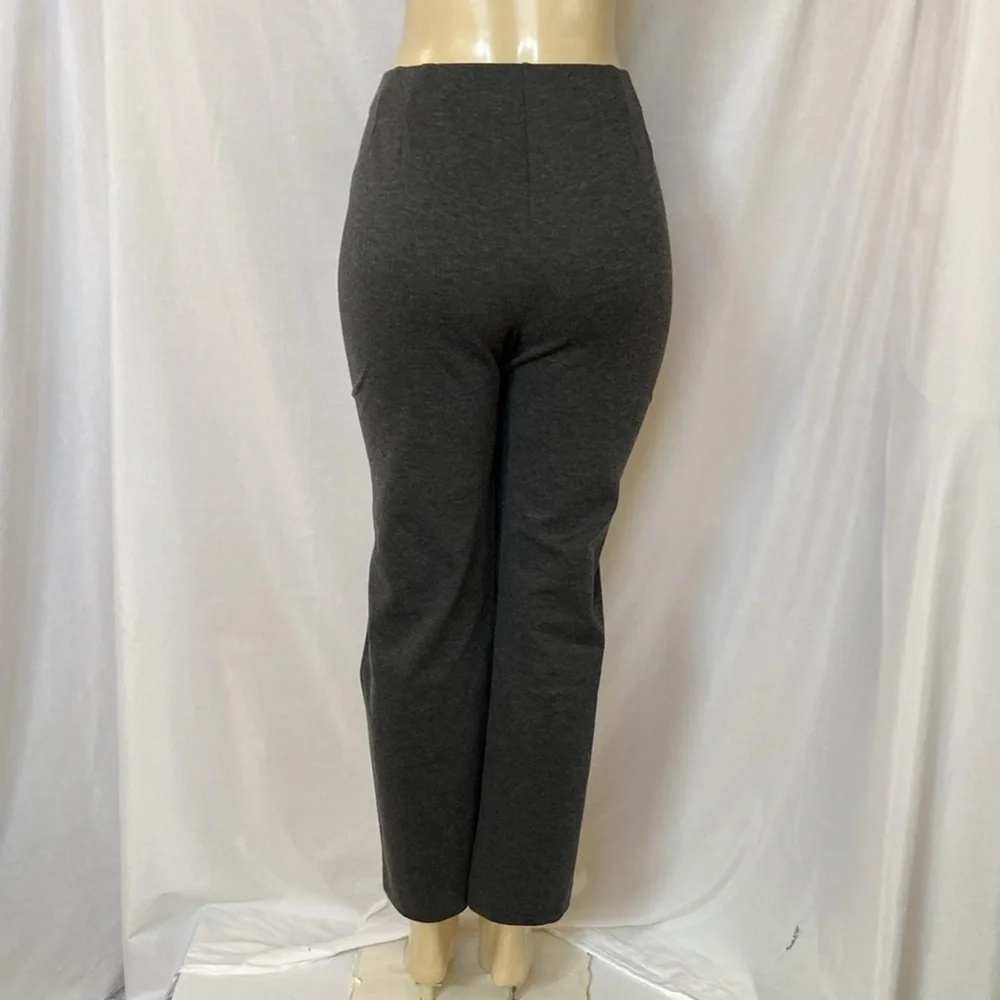 Lane Bryant Ponte Pants Charcoal Dark Gray Size 14/16 Petite Straight Leg NWT - Picture 6 of 8